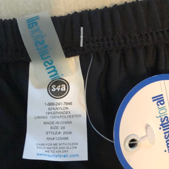 Swim bottom with attached skirt. - Picture 2 of 3